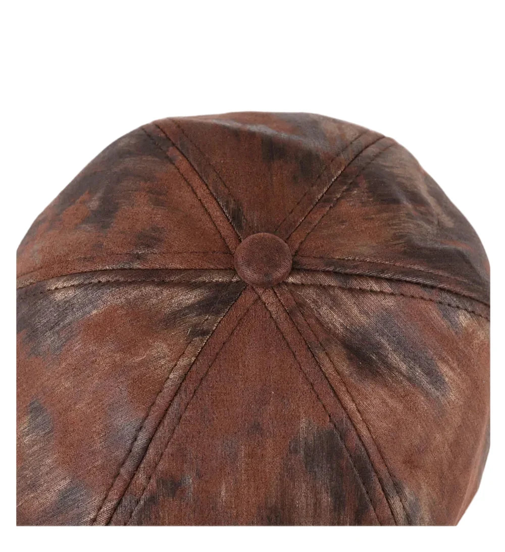 Vintage Tie Dye 6 Panels Newsboy Cap