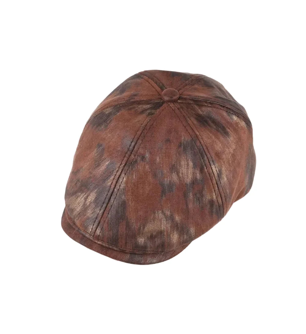 Vintage Tie Dye 6 Panels Newsboy Cap