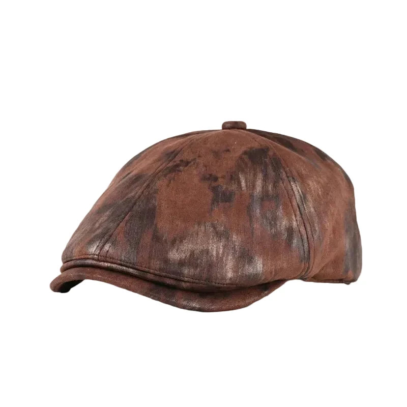 Vintage Tie Dye 6 Panels Newsboy Cap