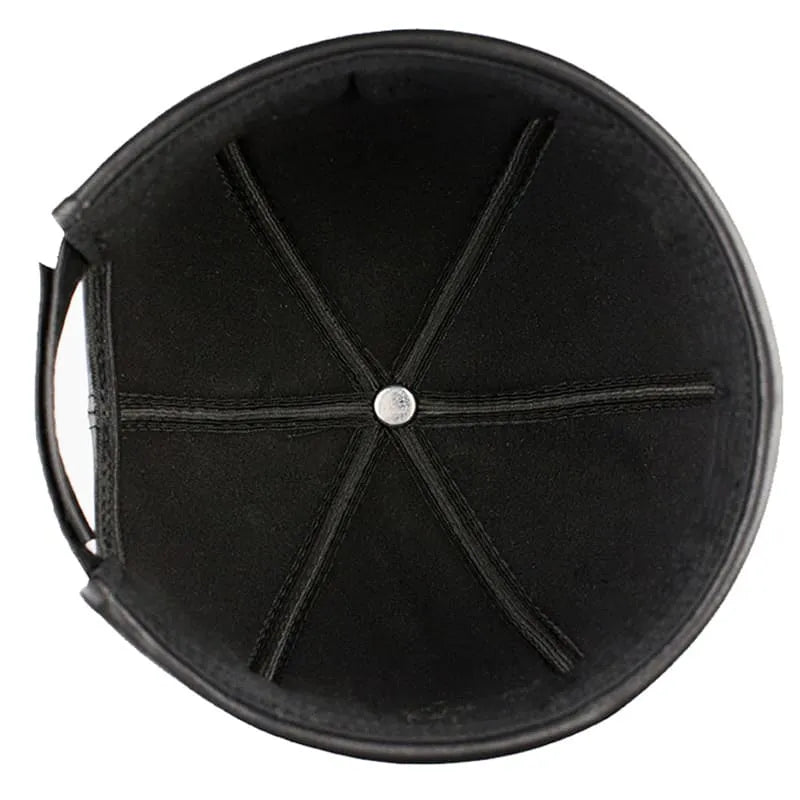 Vintage Genuine Leather Docker Cap