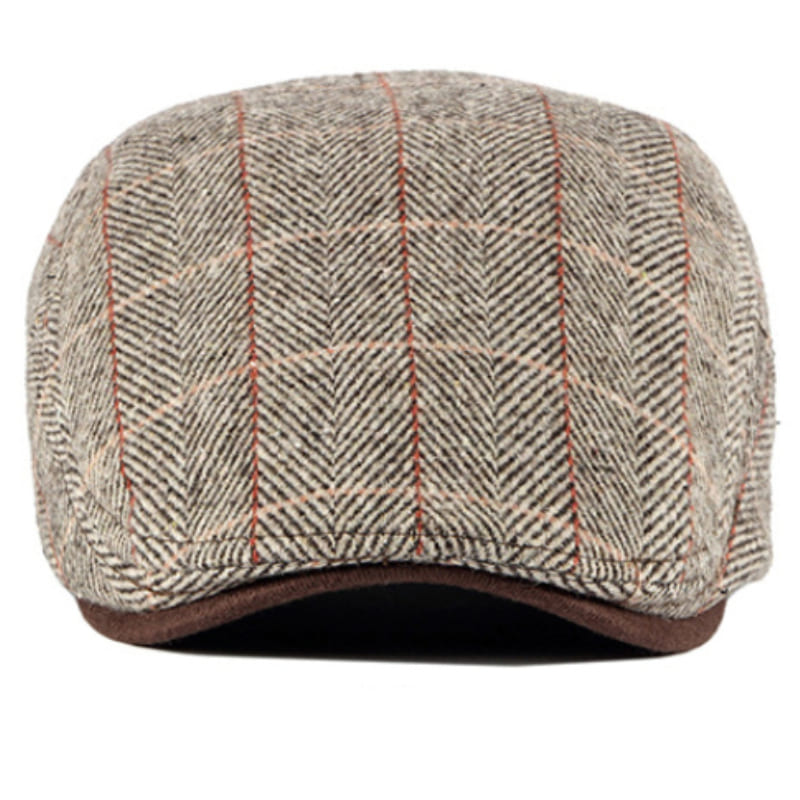 Viviani Plaid Flat Cap