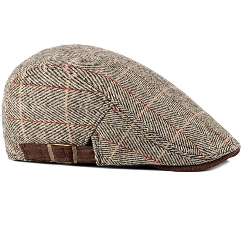Viviani Plaid Flat Cap
