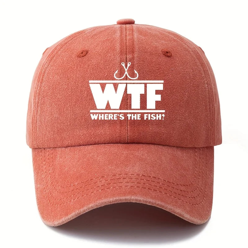 WTF Where The Fish Washed Baseball Cap