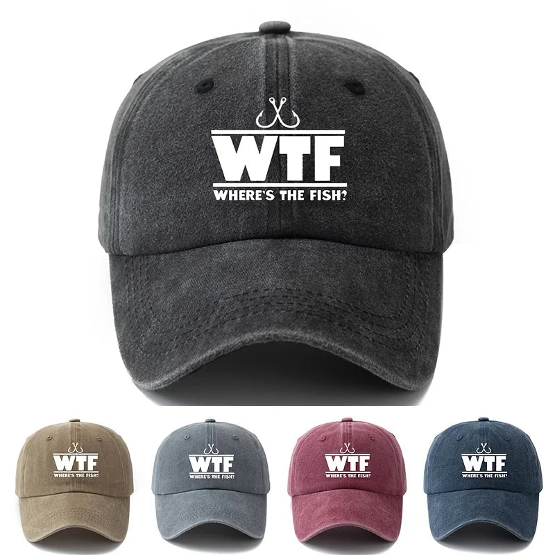 WTF Where The Fish Washed Baseball Cap