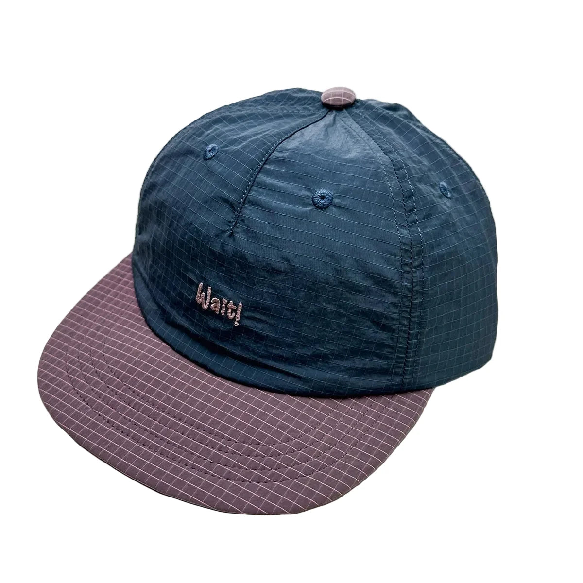 Wait! Retro Breathable Flat Visor Baseball Cap