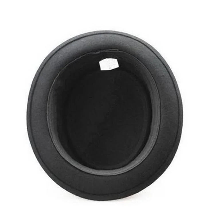 Walter Black Wool Porkpie Hat