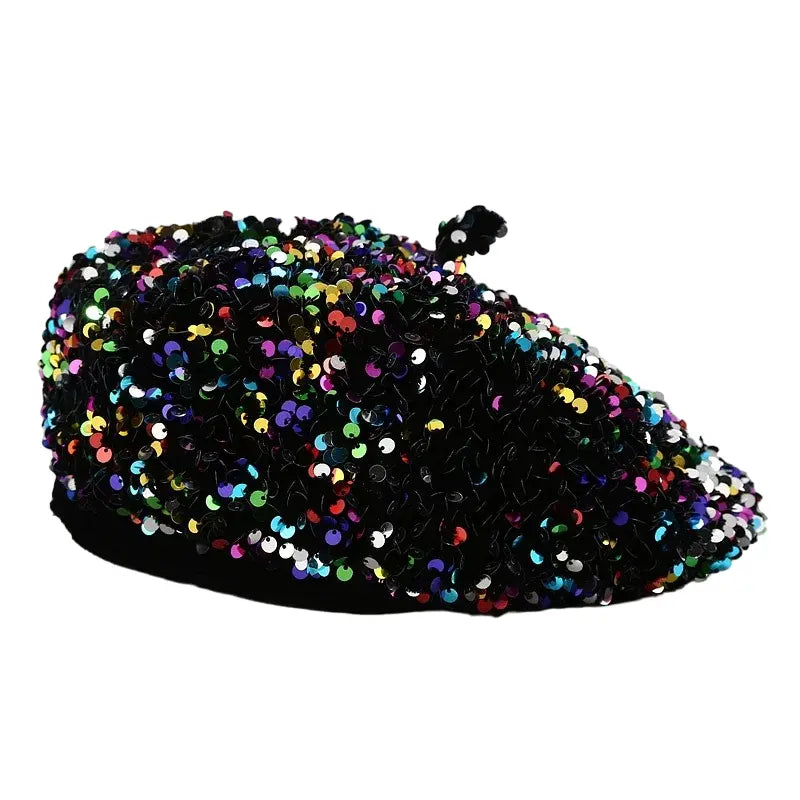 Warhol Glitter Cotton Beret