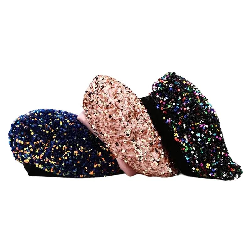 Warhol Glitter Cotton Beret