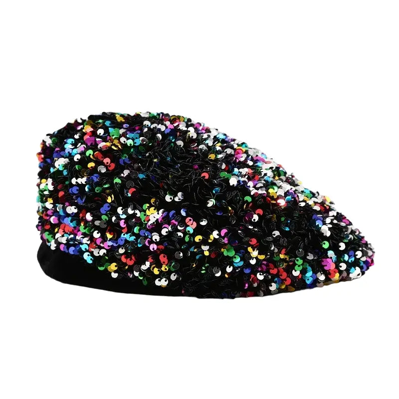 Warhol Glitter Cotton Beret