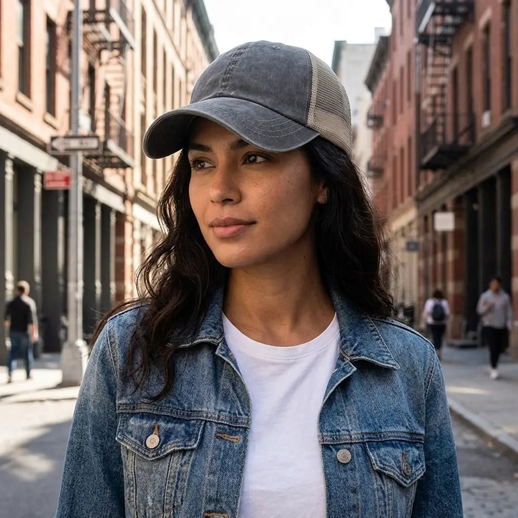 Washed Cotton Trucker Cap