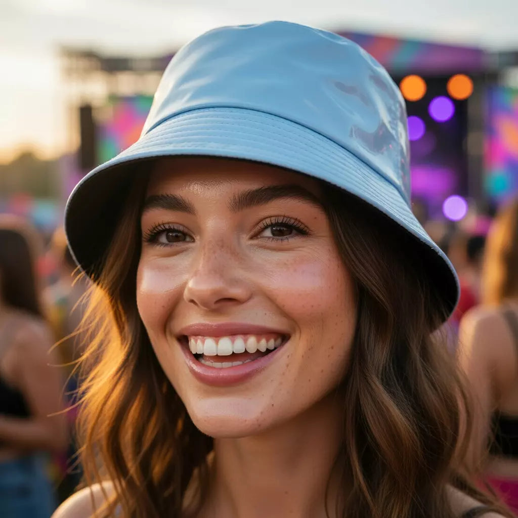 Waterproof Leather Reversible Bucket Hat