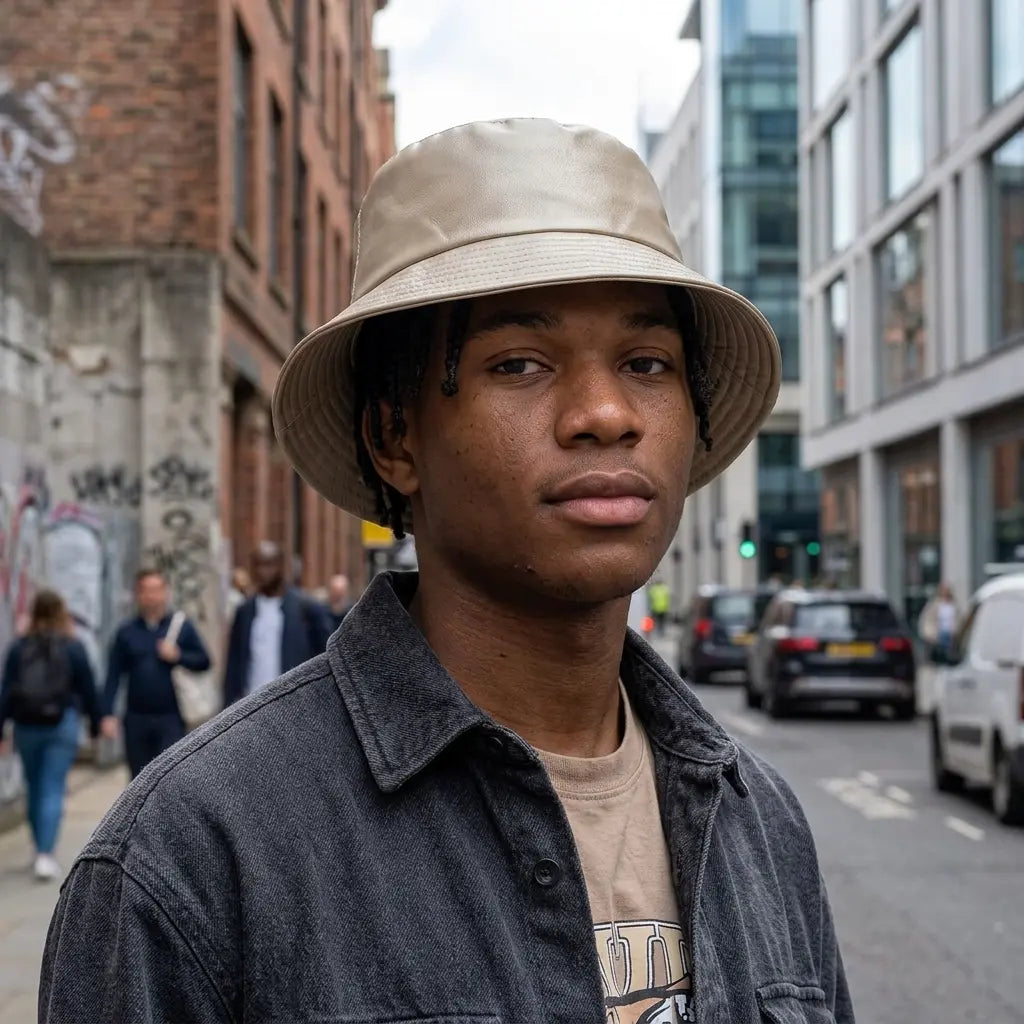 Waterproof Leather Bucket Hat