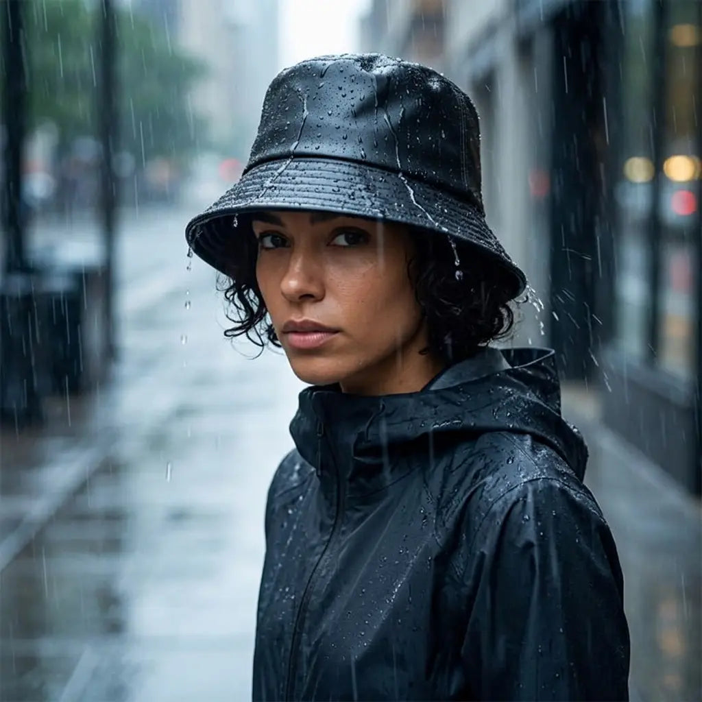 Waterproof Leather Bucket Hat