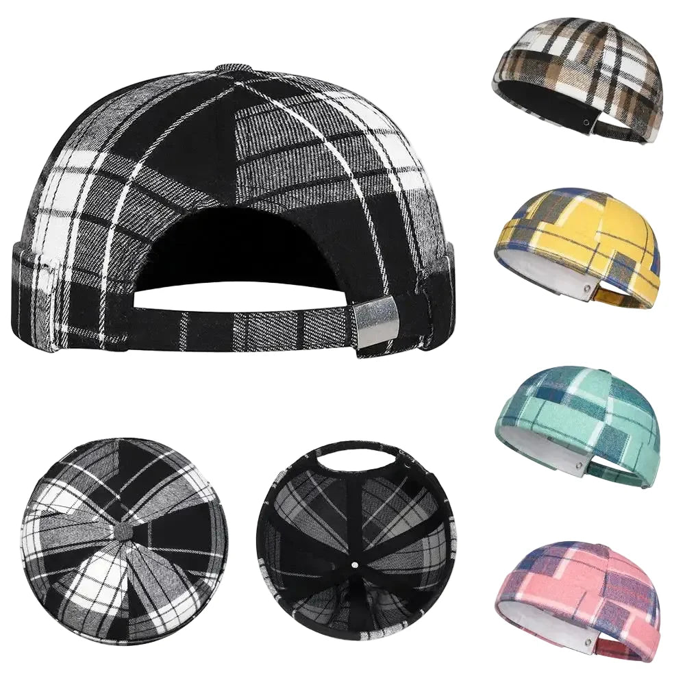 Watford Tartan Brimless Docker Cap
