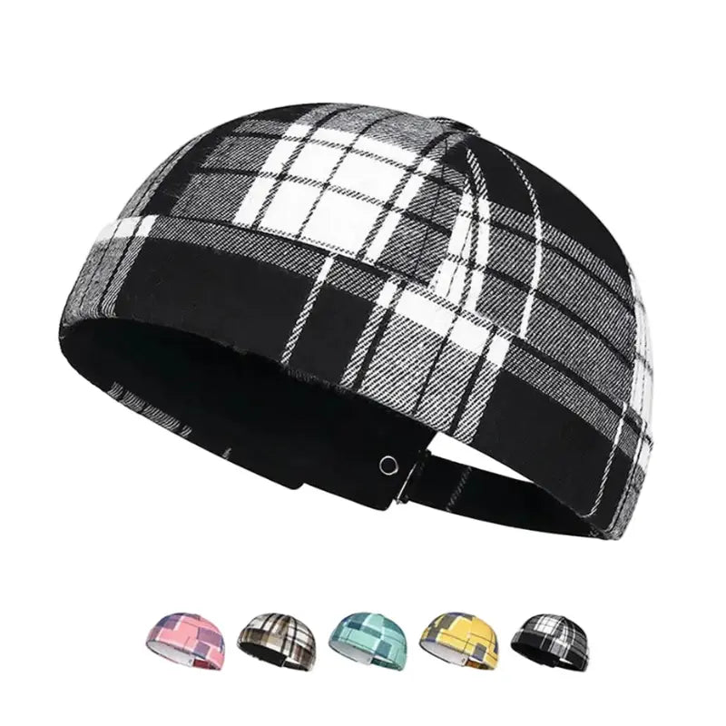 Watford Tartan Brimless Docker Cap