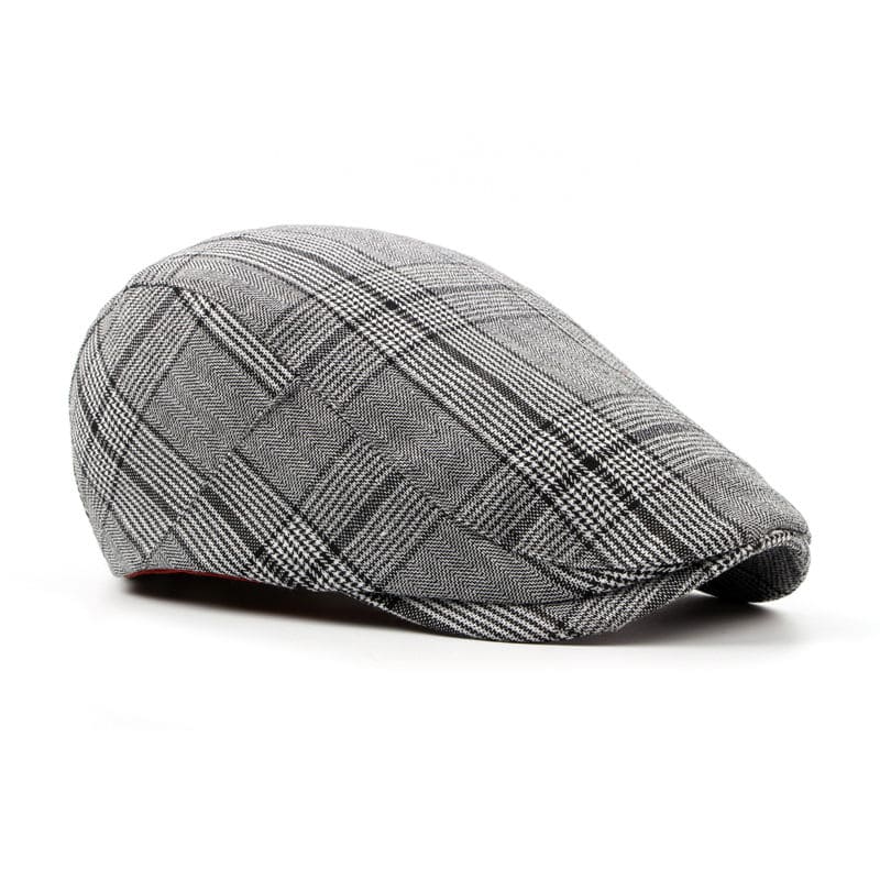 Watford Plaid Cotton Flat Cap