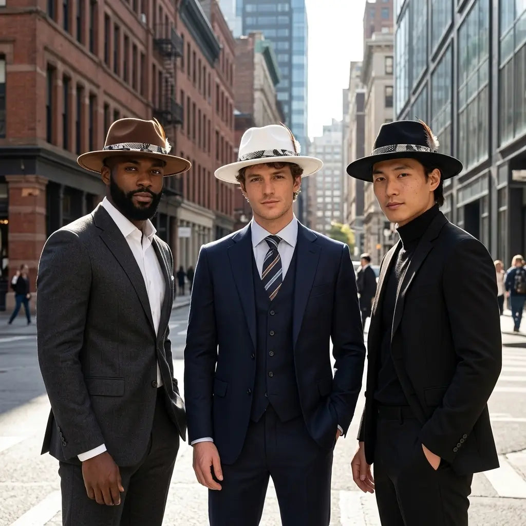Watson Feathers Wool Porkpie Hat