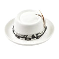 Watson Feathers Wool Porkpie Hat