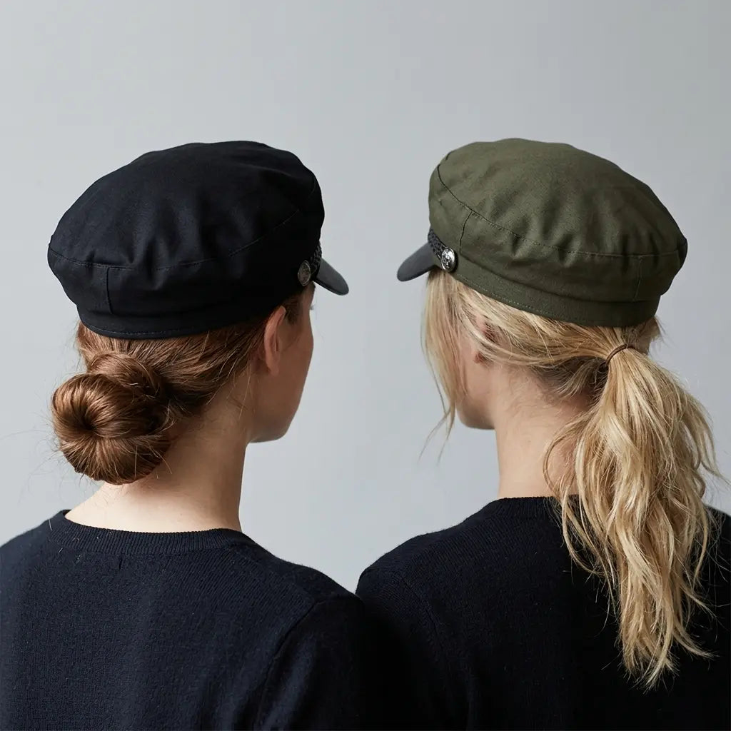 Watson Women Cotton Leather Sailor Cap