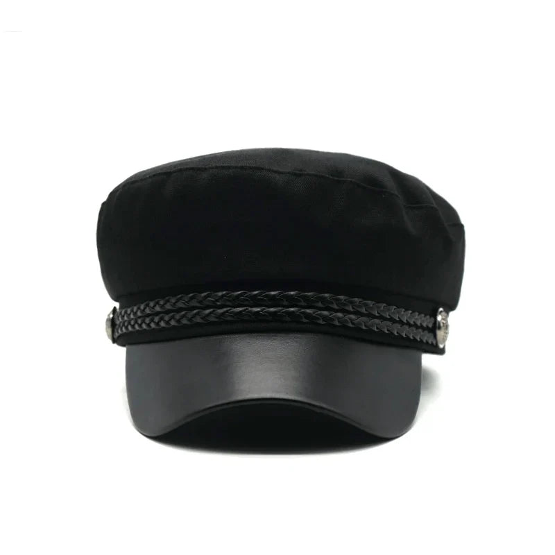 Watson Women Cotton Leather Sailor Cap