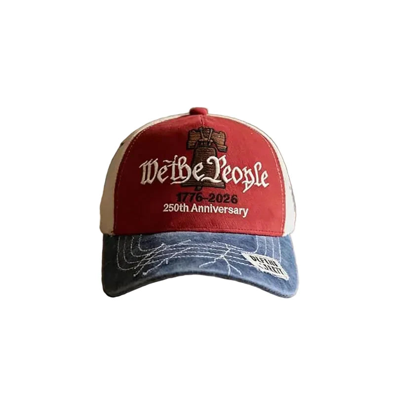 We The People USA 250th Anniversary Red Cotton Baseball Cap