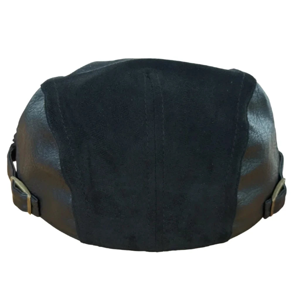 Westchester Cotton Leather Duckbill Flat Cap