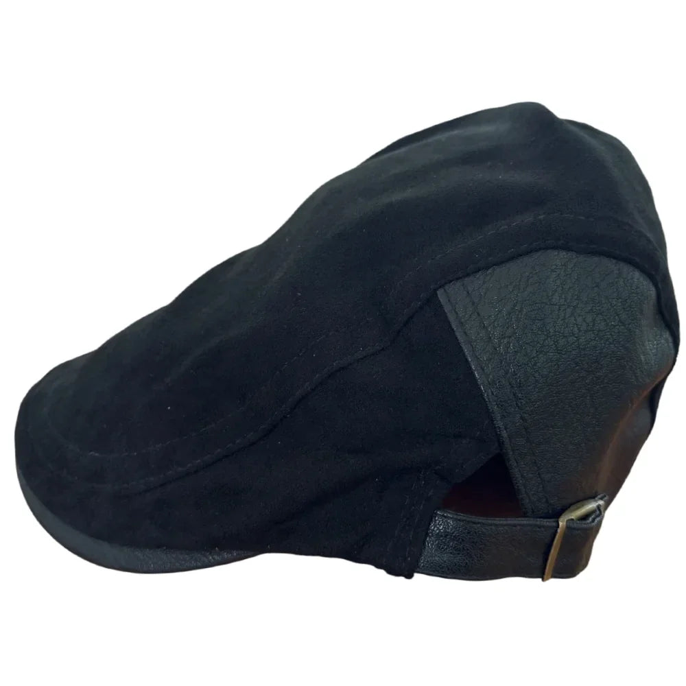 Westchester Cotton Leather Duckbill Flat Cap