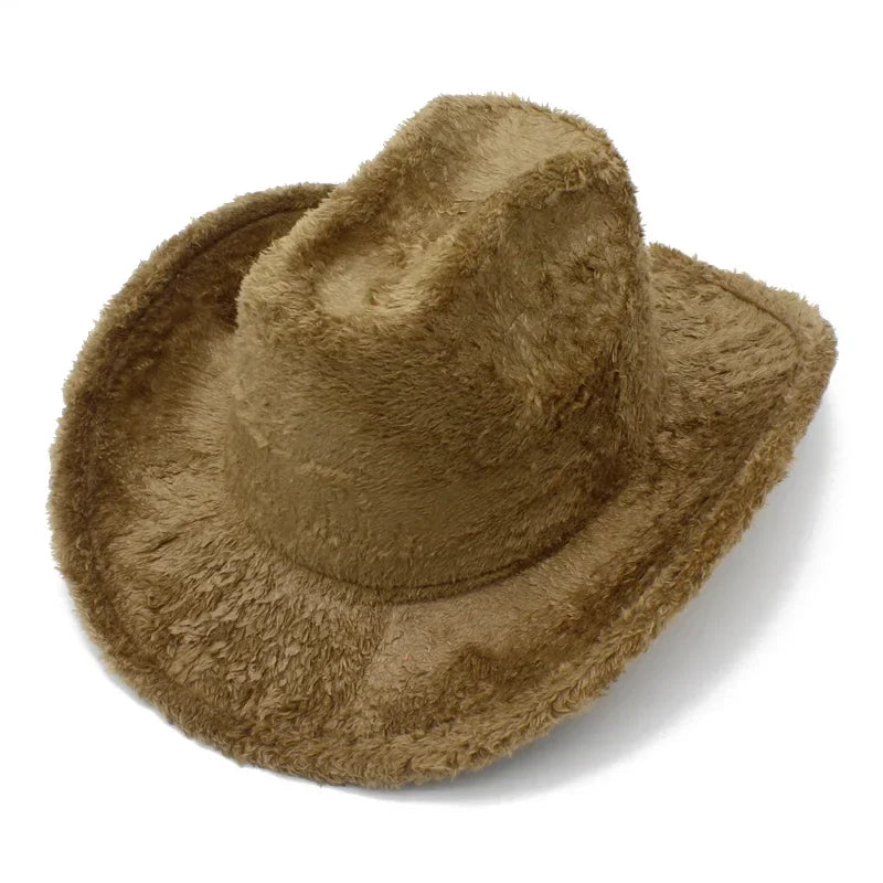 Western Party Fluffy Cowboy Hat