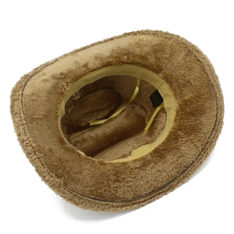 Western Party Fluffy Cowboy Hat