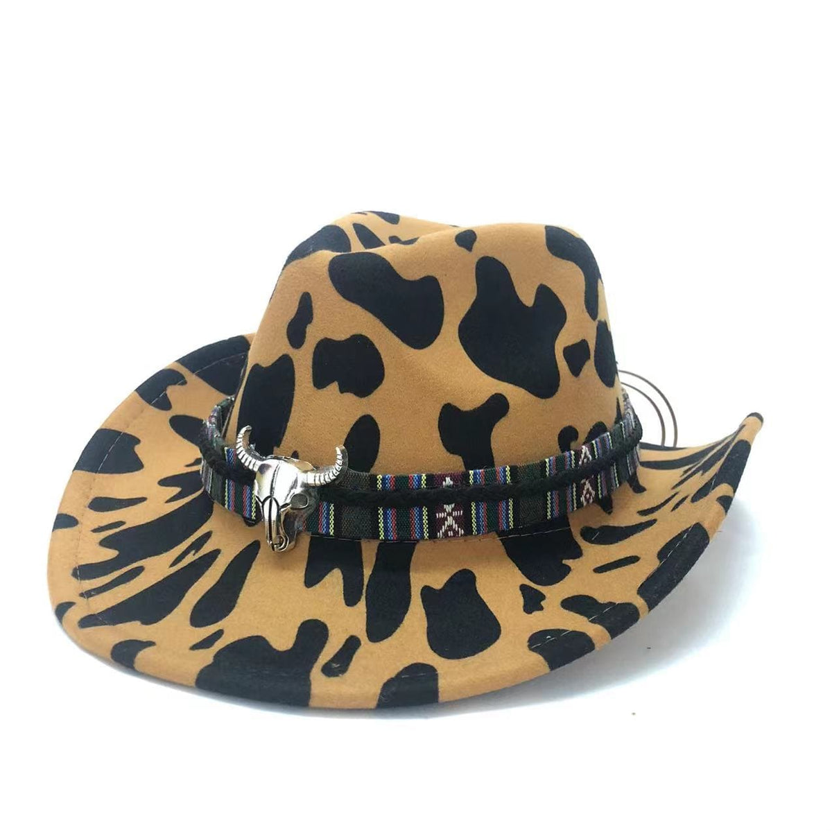 Western Cow Pattern Cowboy Hat