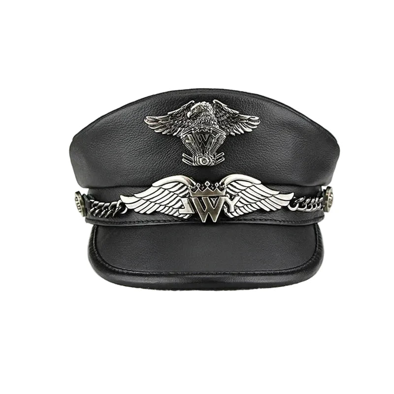 Westland Eagle Genuine Leather Sailor Cap