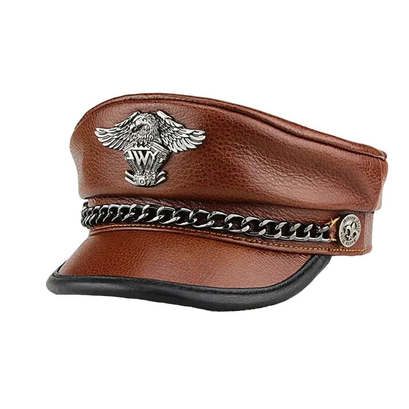 Westland Eagle Genuine Leather Sailor Cap