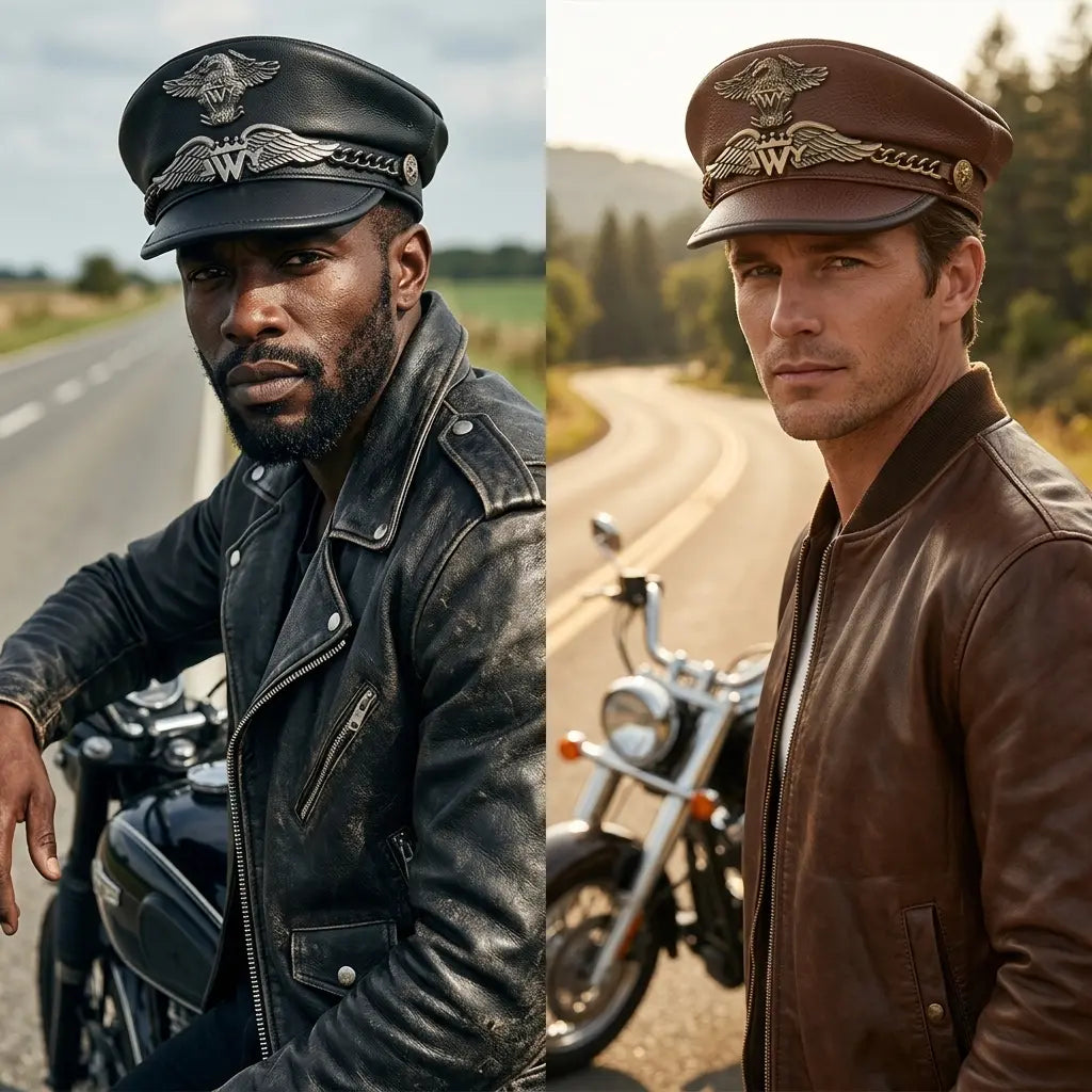 Westland Eagle Genuine Leather Sailor Cap