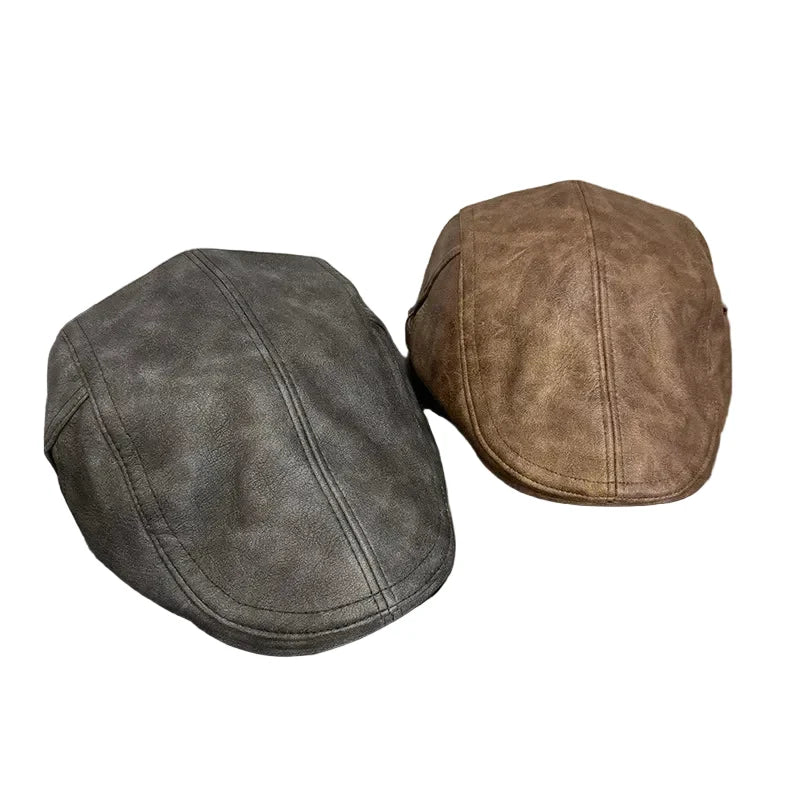 Westminster Leather Duckbill Flat Cap