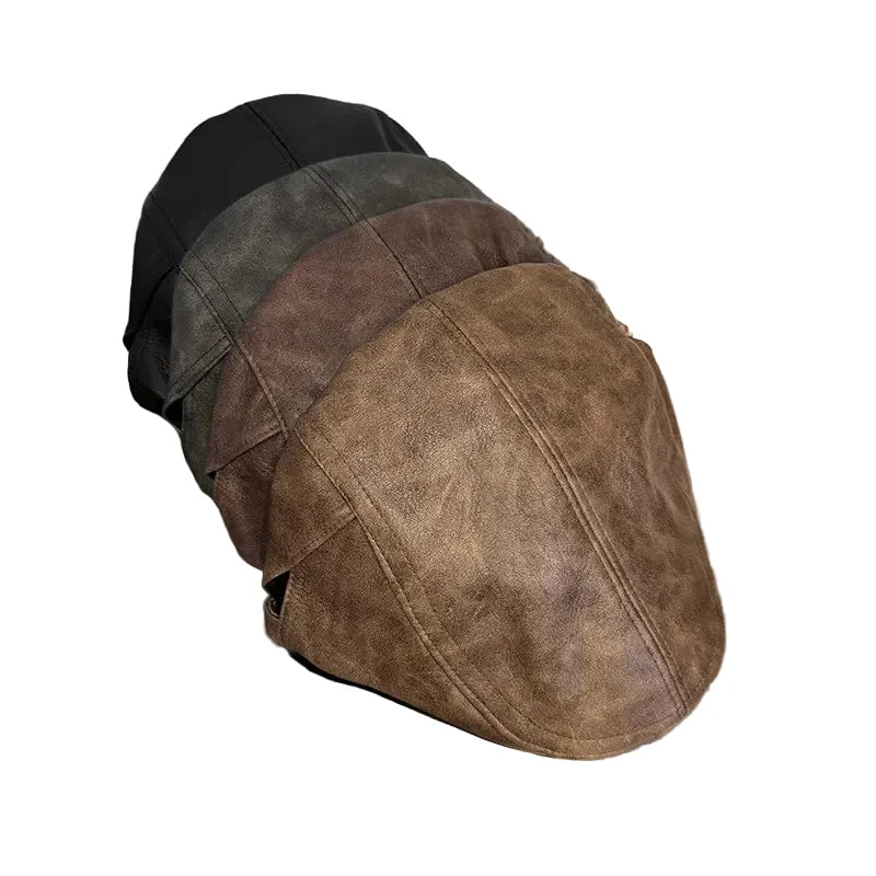 Westminster Leather Duckbill Flat Cap