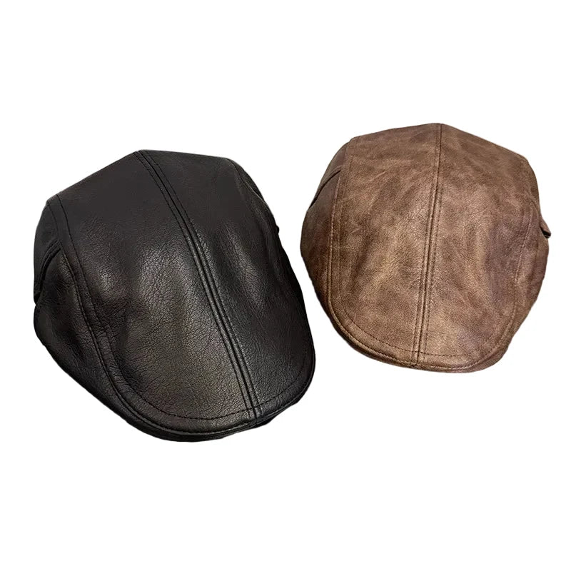 Westminster Leather Duckbill Flat Cap