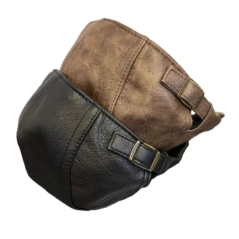 Westminster Leather Duckbill Flat Cap