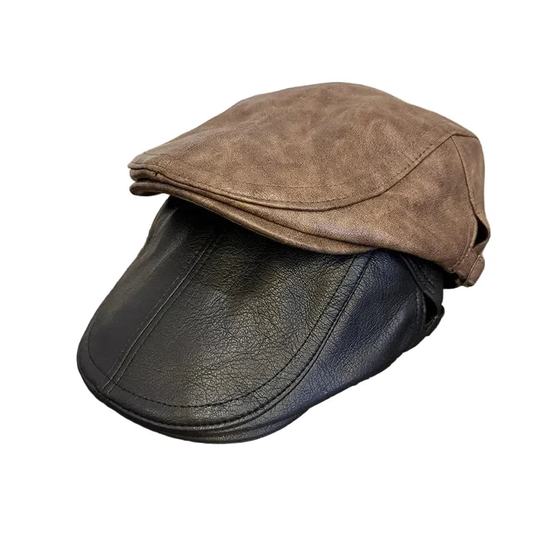Westminster Leather Duckbill Flat Cap