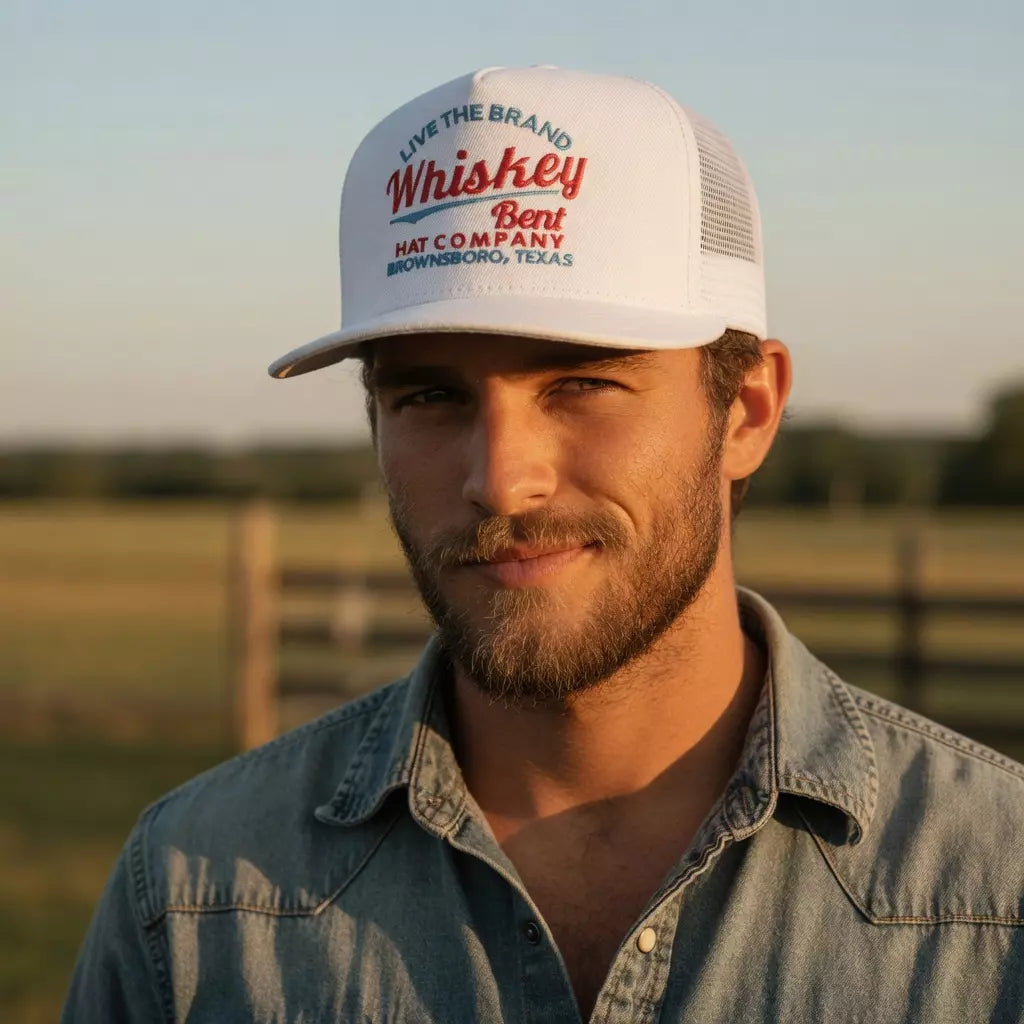 Whiskey Bent Texas Trucker Snapback Cap