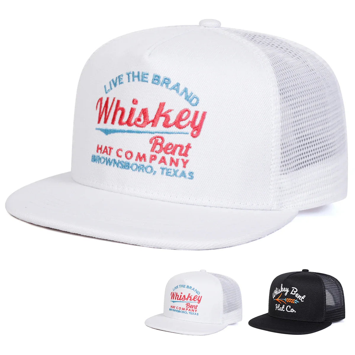Whiskey Bent Texas Trucker Snapback Cap