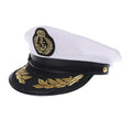 White Captain's Classic Sailor Cap
