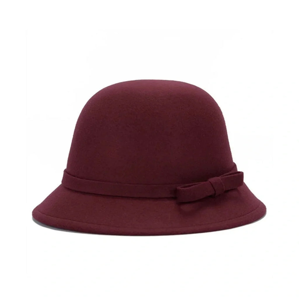 Whitney Women Bowknot Felt Bucket Hat