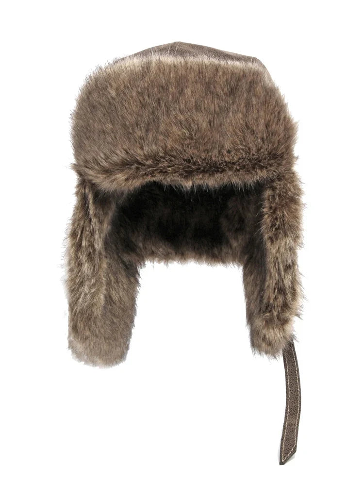Wichita Winter Patchwork Fur Leather Bomber Hat