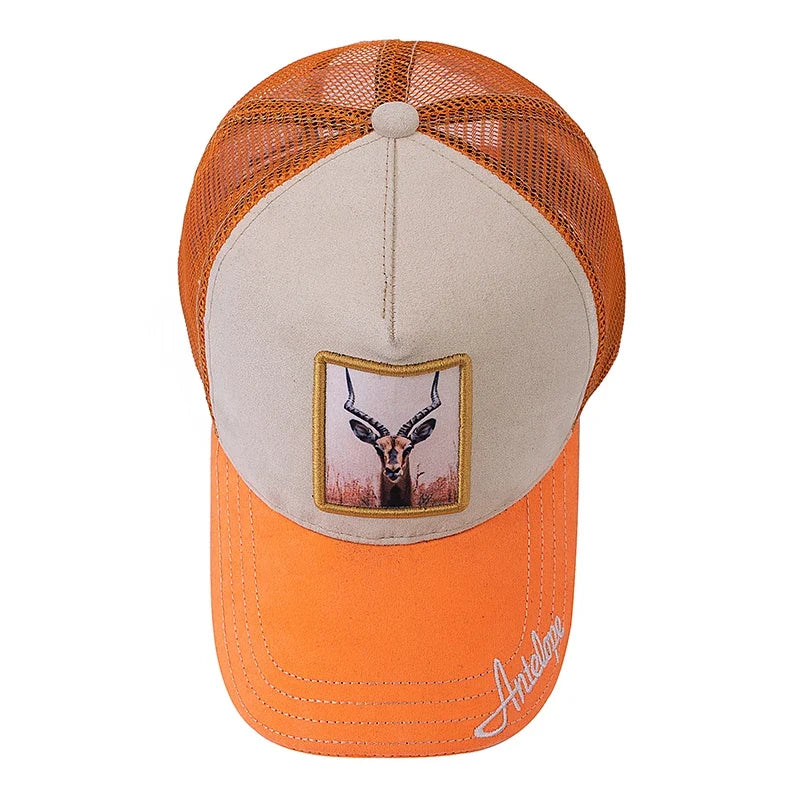 Wild Animals Suede Trucker Cap