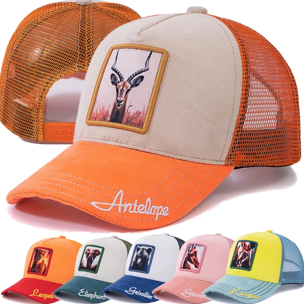 Wild Animals Suede Trucker Cap