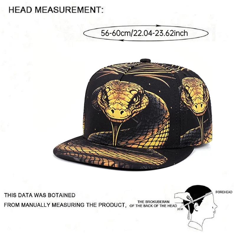 Wild Jungle Animals Adjustable Snapback Cap