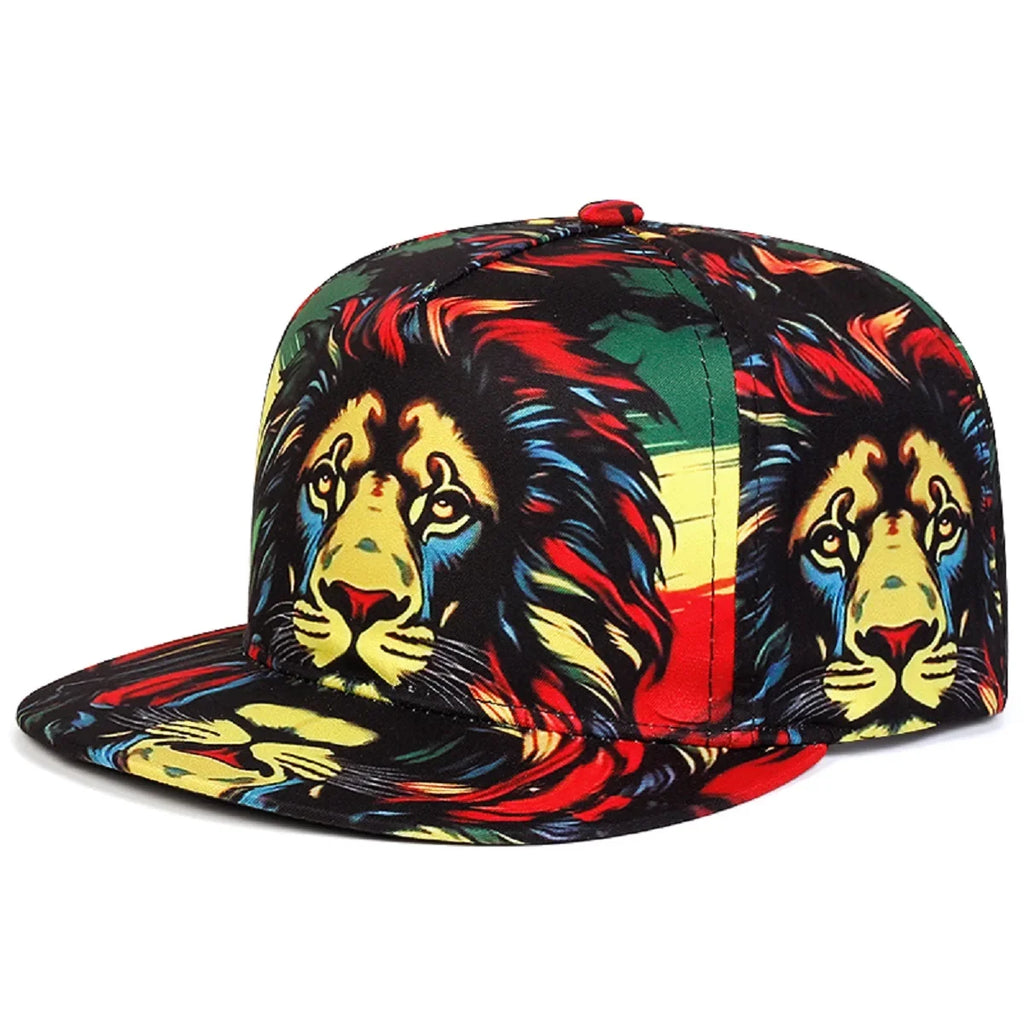 Wild Jungle Animals Adjustable Snapback Cap