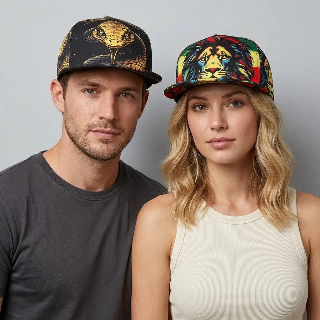 Wild Jungle Animals Adjustable Snapback Cap