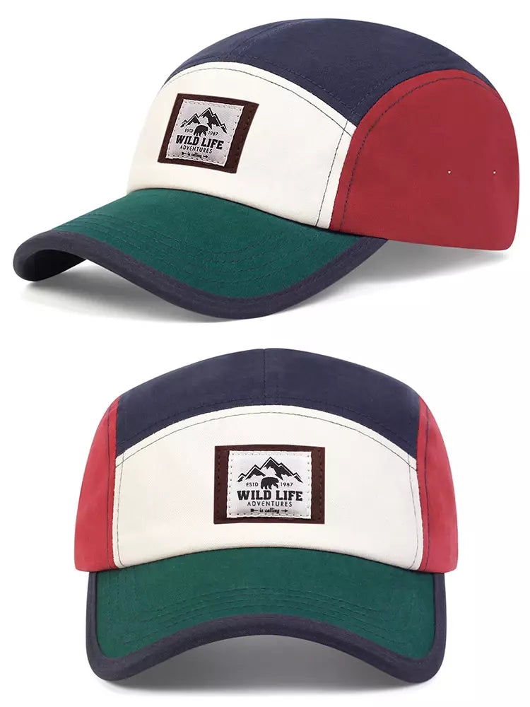Wild Life Adventures Patchwork 5 Panels Cap