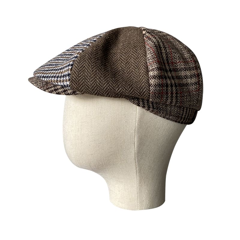 Wildhills Brown Wool Newsboy Cap
